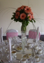 Lympne Wedding DJ Flower Arrangement Image