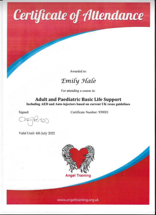 emily hale certificate of attendance 640 about us image